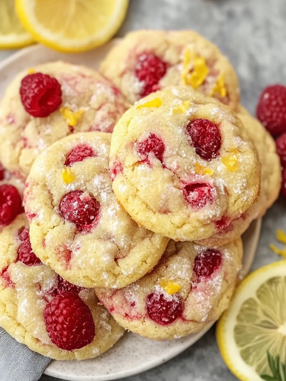 Lemon Raspberry Cookies
