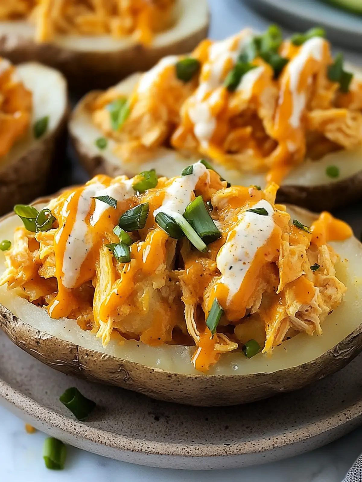 Irresistible Creamy Buffalo Chicken Stuffed Potatoes to Love 5 Creamy Buffalo Chicken Stuffed Potatoes