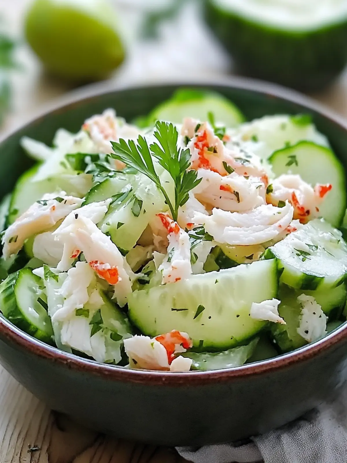 Cucumber Salad with Crab Meat: A Refreshing Summer Must-Try