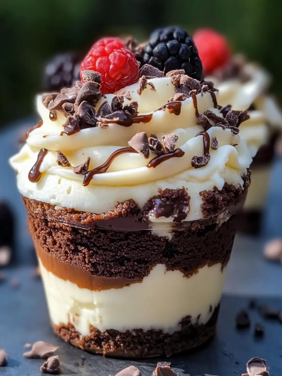 Loaded Brownie Cheesecake Cups
