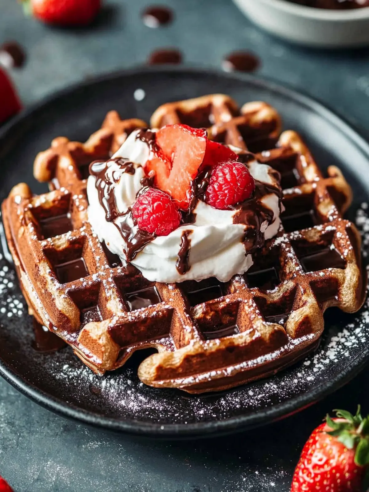 Bomb Diggity Chocolate Waffles