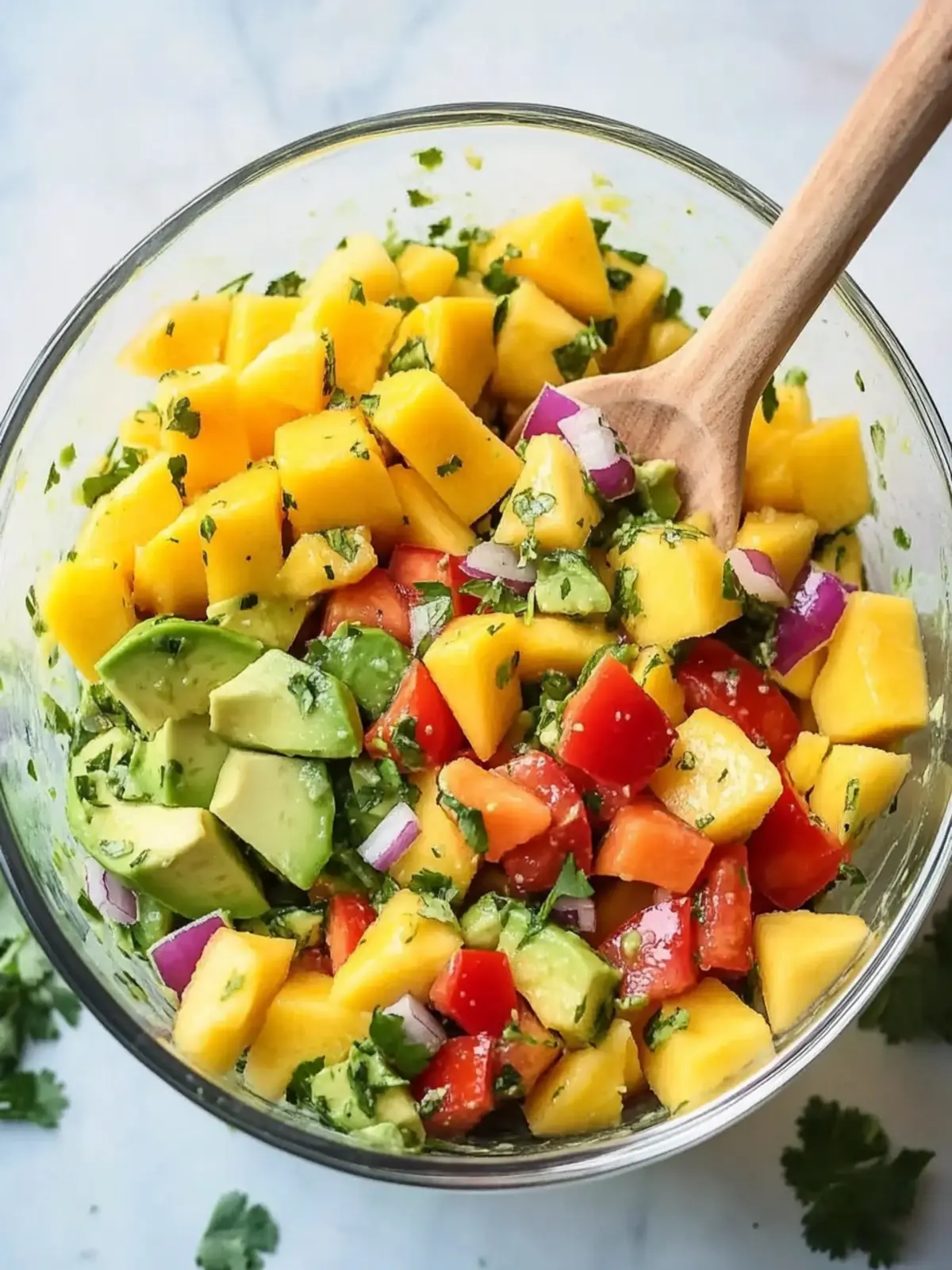 Fresh Mango Salad with Avocado Recipe