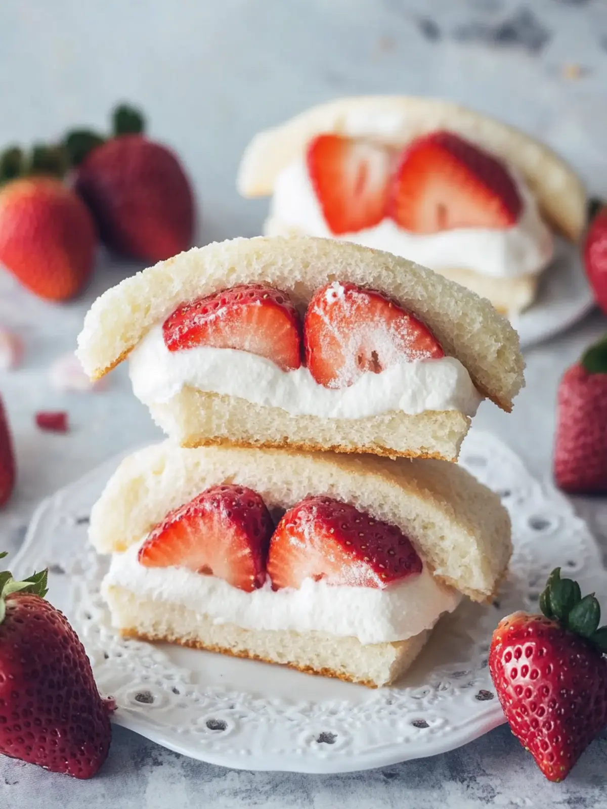 Scrumptious Strawberry Cream Sandwiches