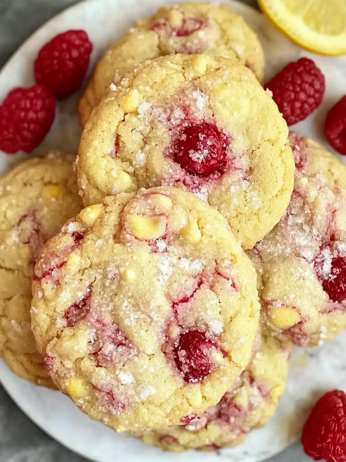 Lemon Raspberry Cookies