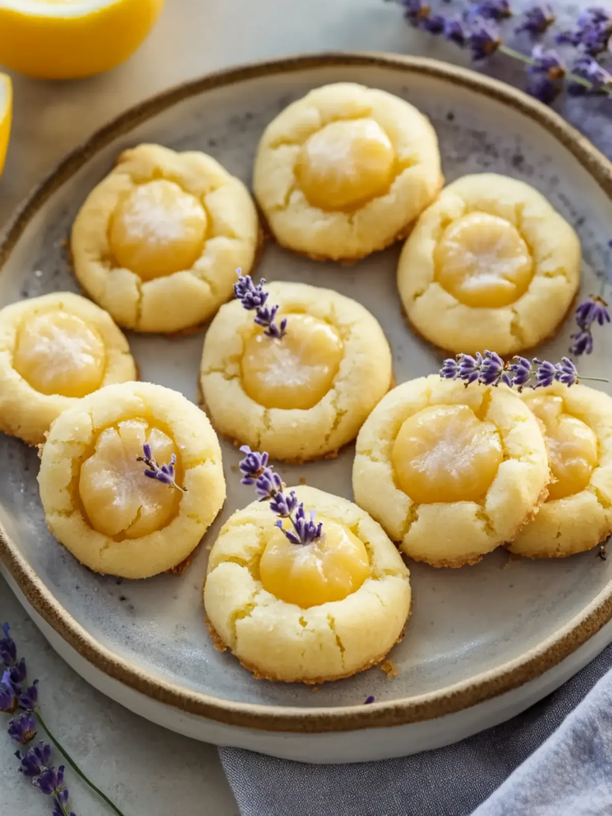 Delightful Lemon Lavender Thumbprint Cookies for Spring Joy 4 Lemon Lavender Thumbprint Cookies