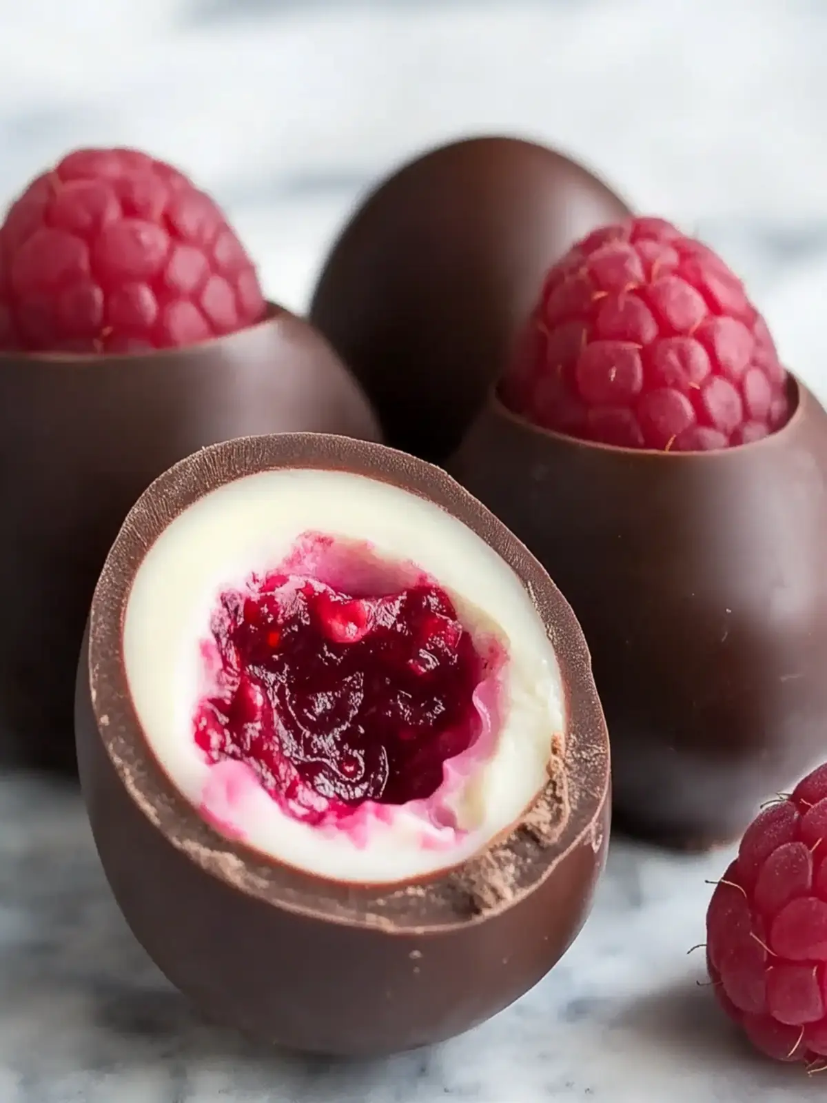 Chocolate Raspberry Eggs Recipe