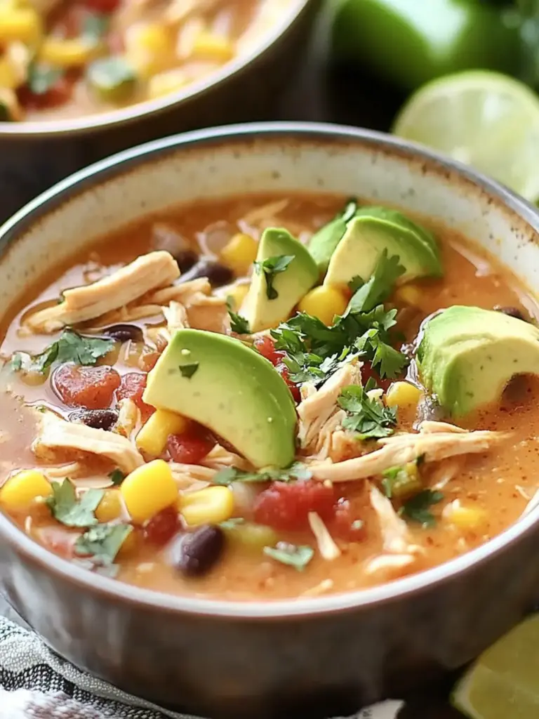 Crockpot Chicken Tortilla Soup