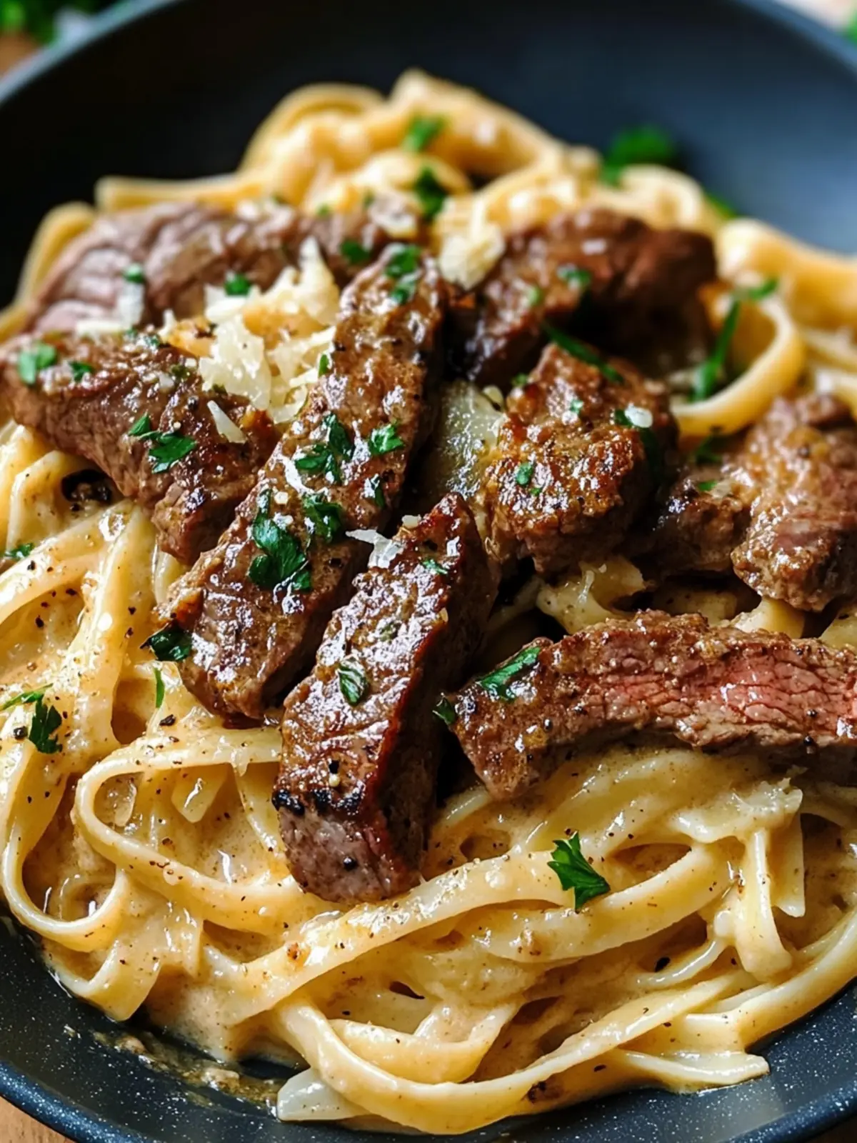 One-Pan Creamy Cajun Honey Garlic Steak Pasta