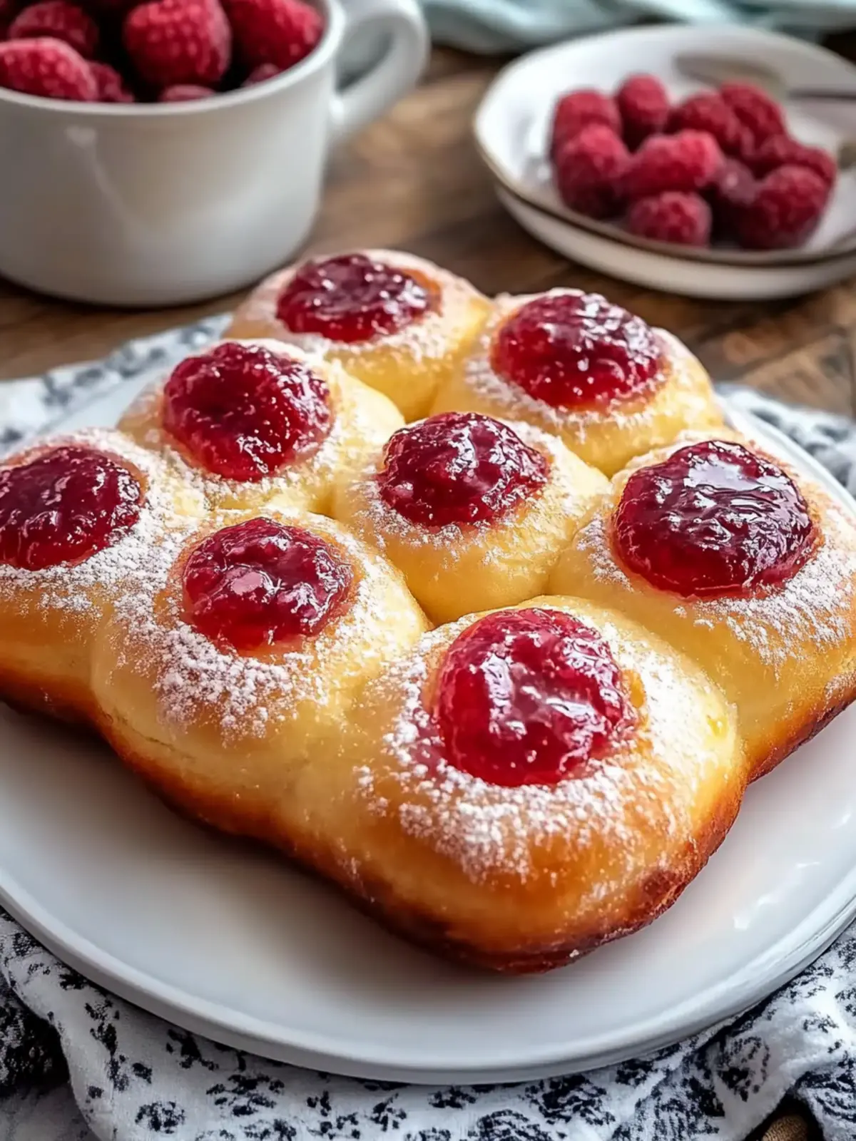 Homemade Jam Donut Focaccia: Sweet Bliss for Brunch Lovers