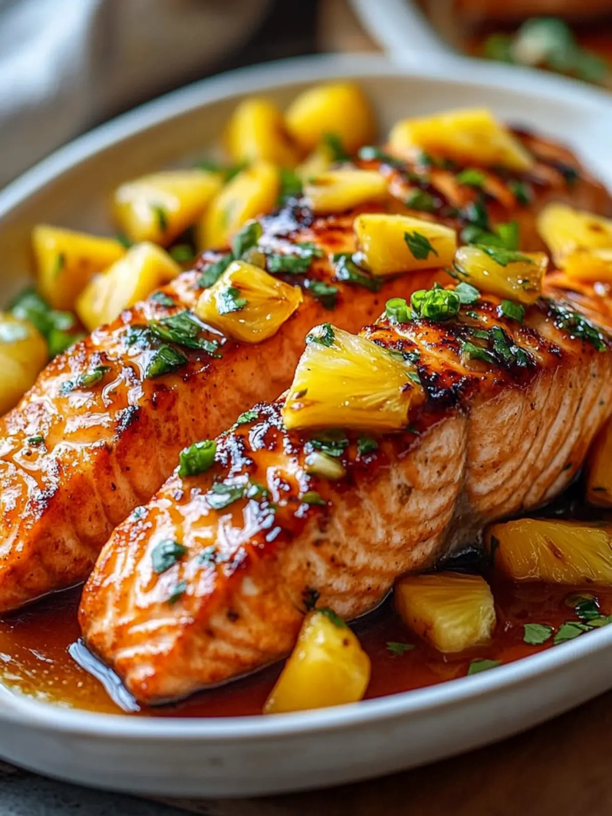 Pineapple Glazed Salmon