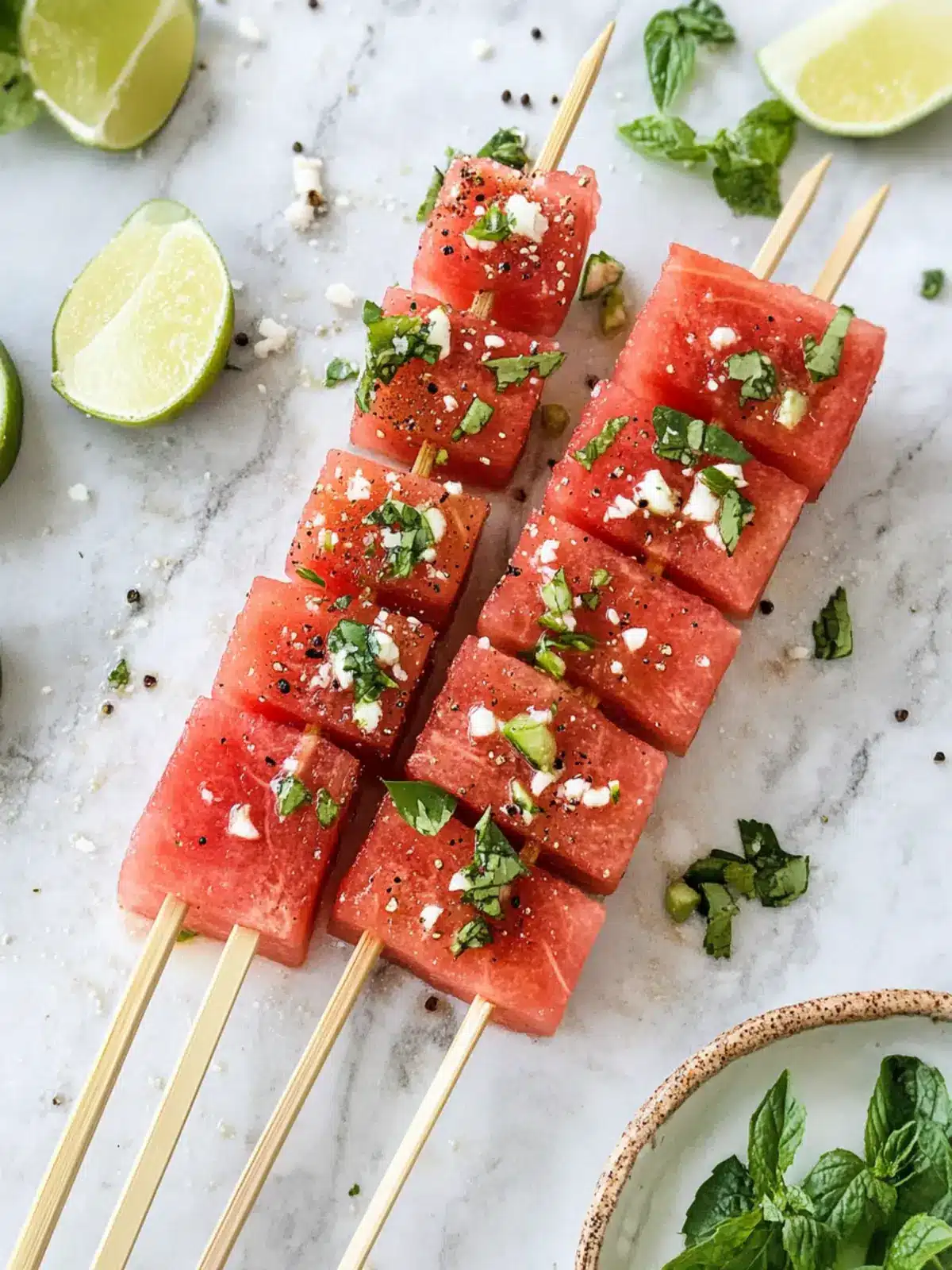 Watermelon Tajin Skewers
