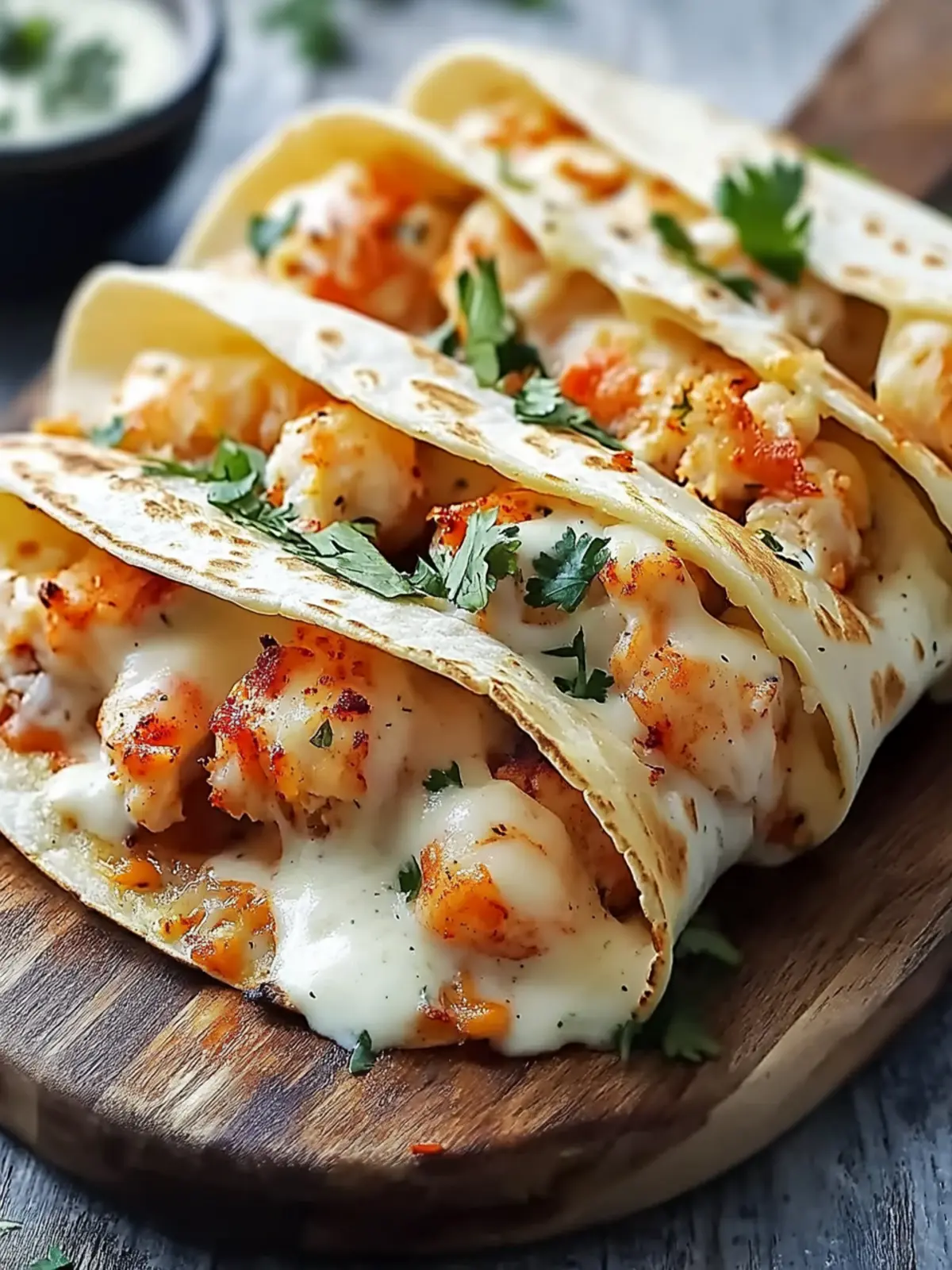 Cheesy Seafood Tortilla Bombs Recipe