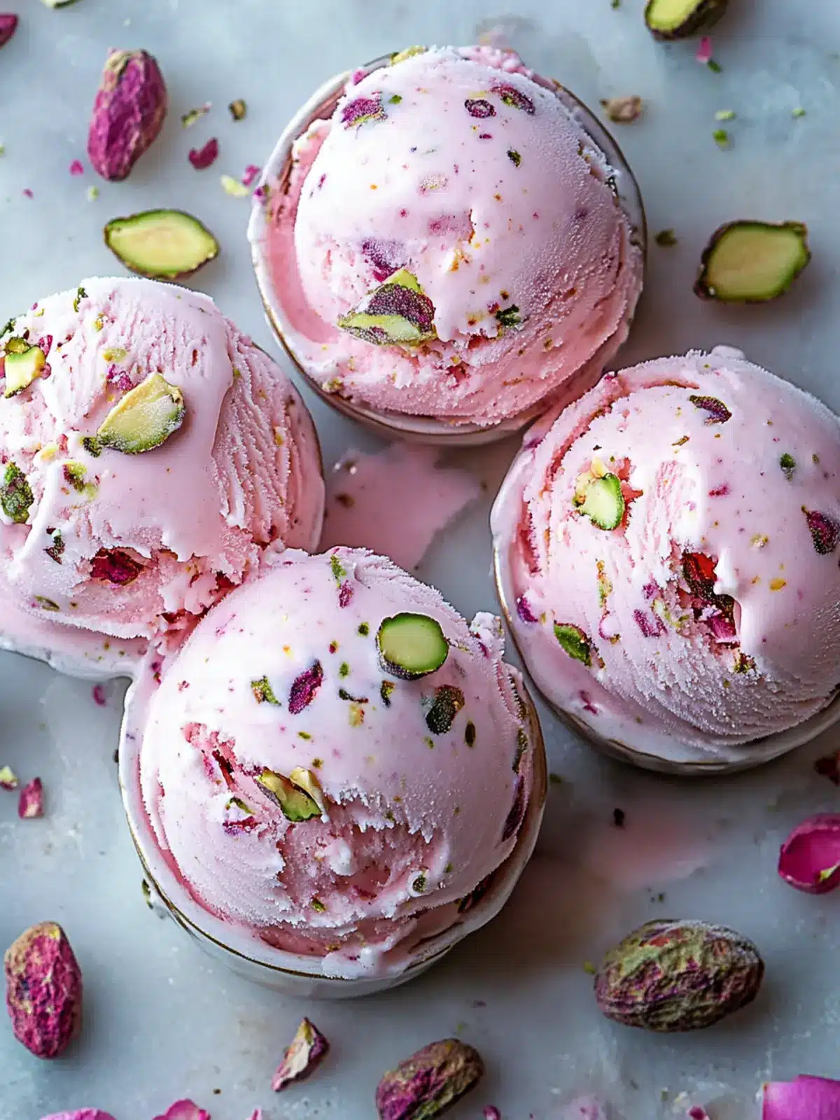 Rose Pistachio Ice Cream