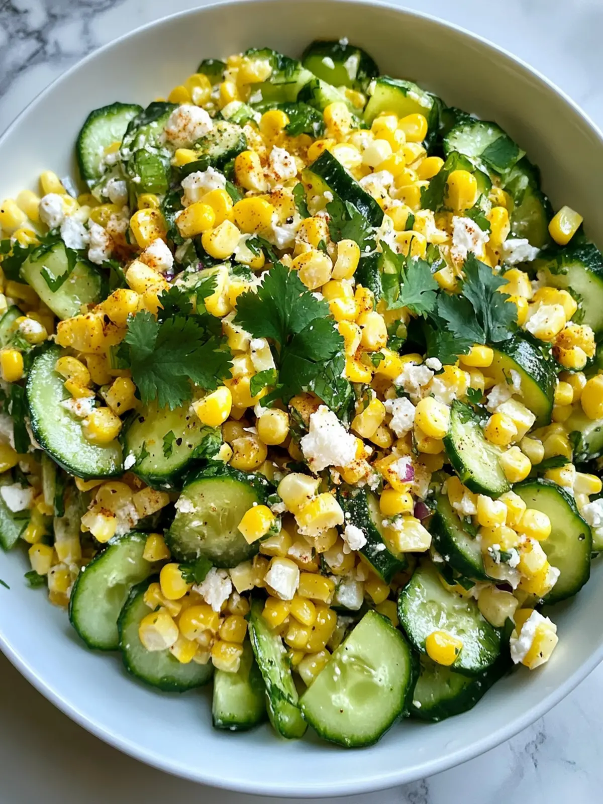 Street Corn Cucumber Salad