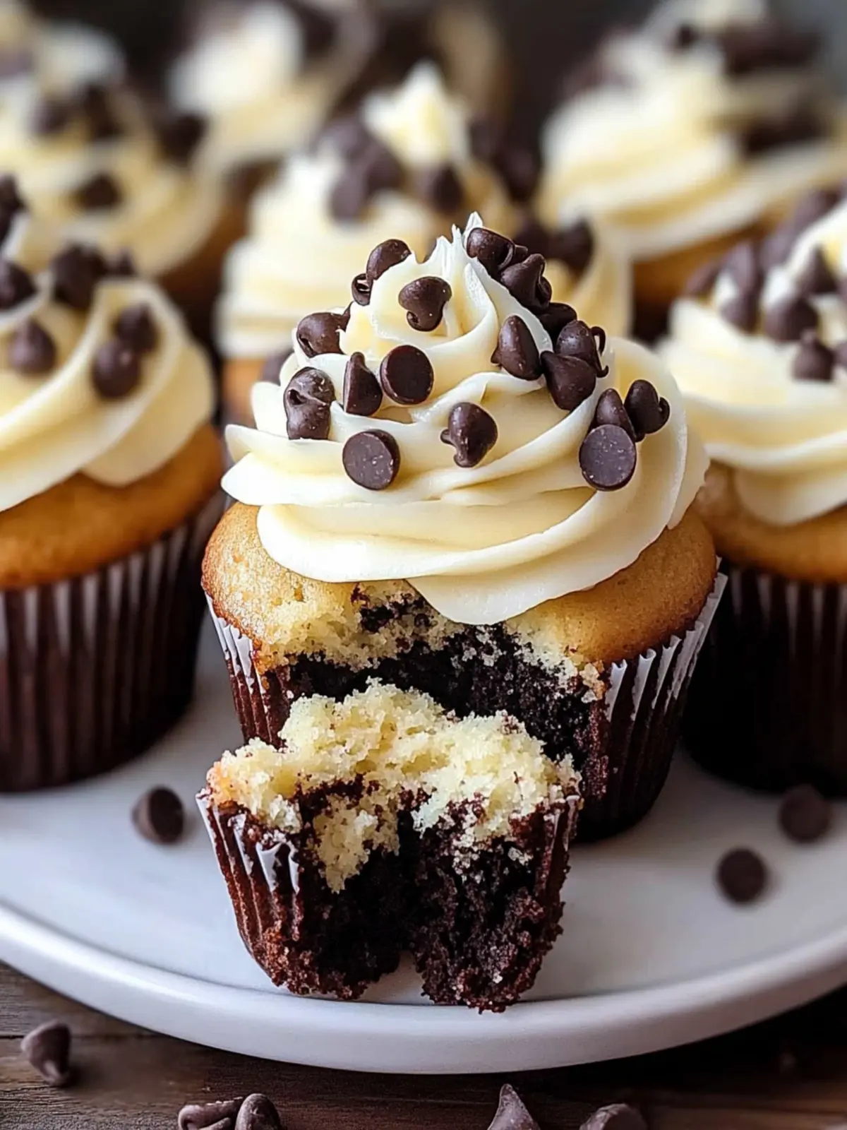 Chocolate Chip Heaven Cupcakes