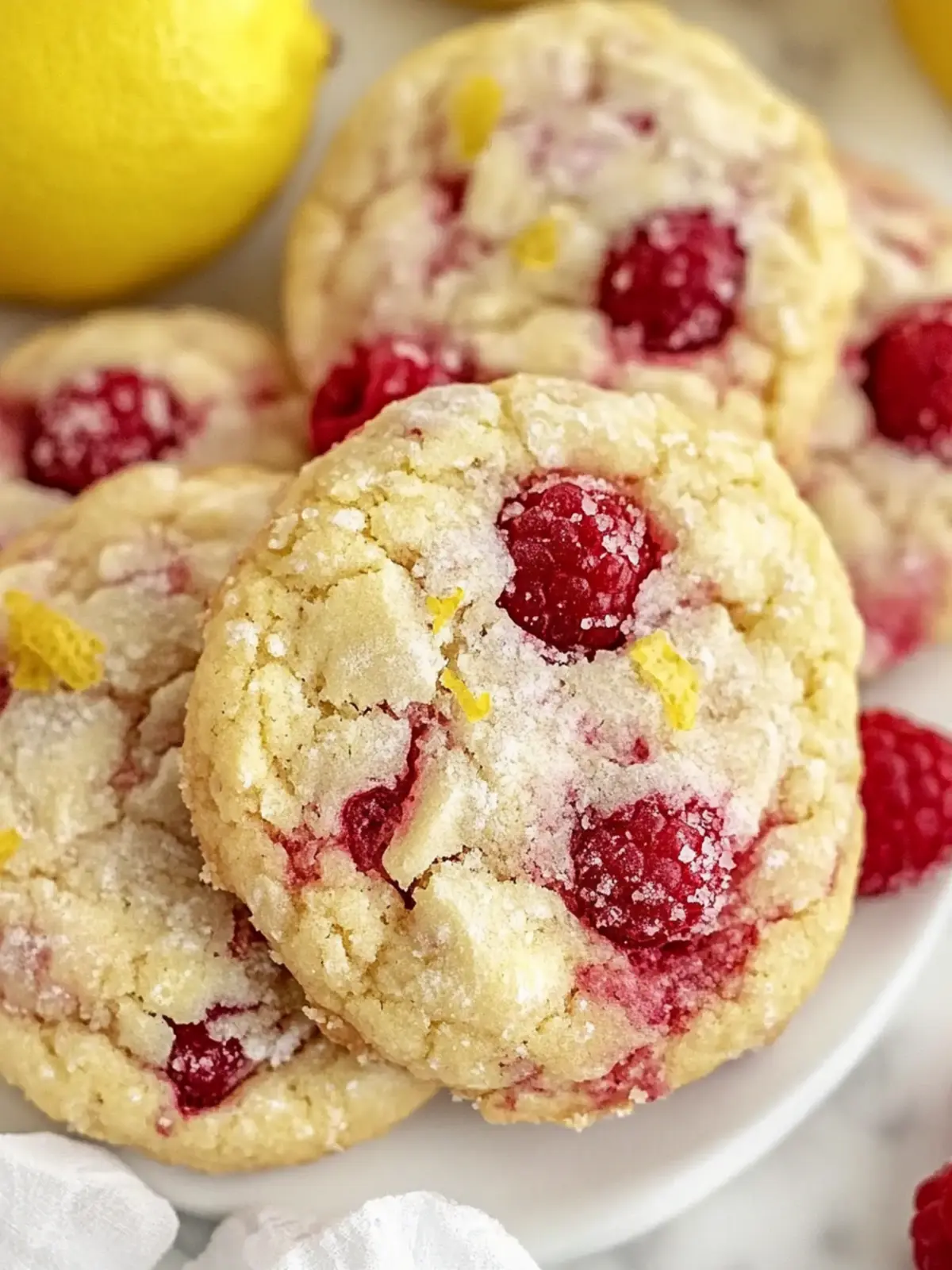 Lemon Raspberry Cookies