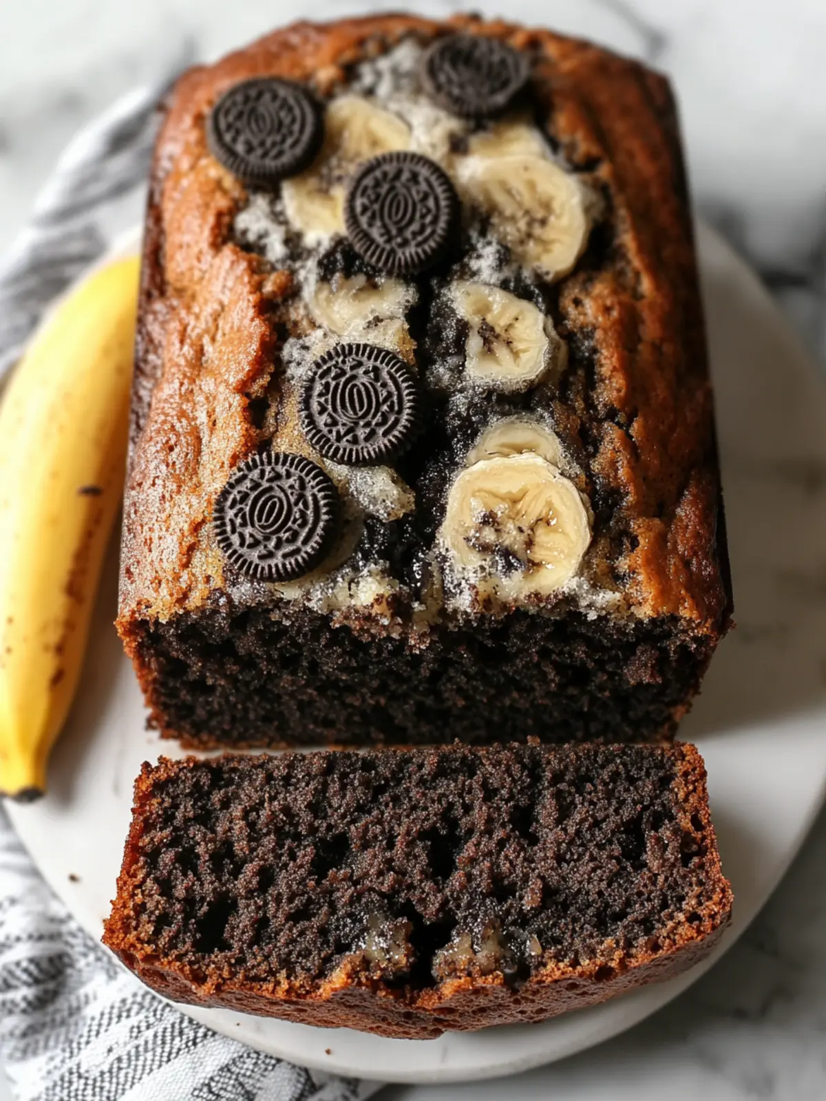 Oreo Banana Bread