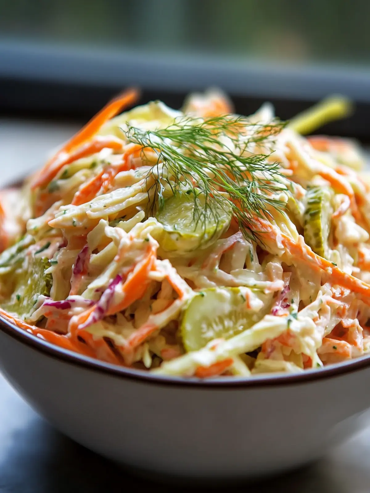 Spicy Dill Pickle Coleslaw