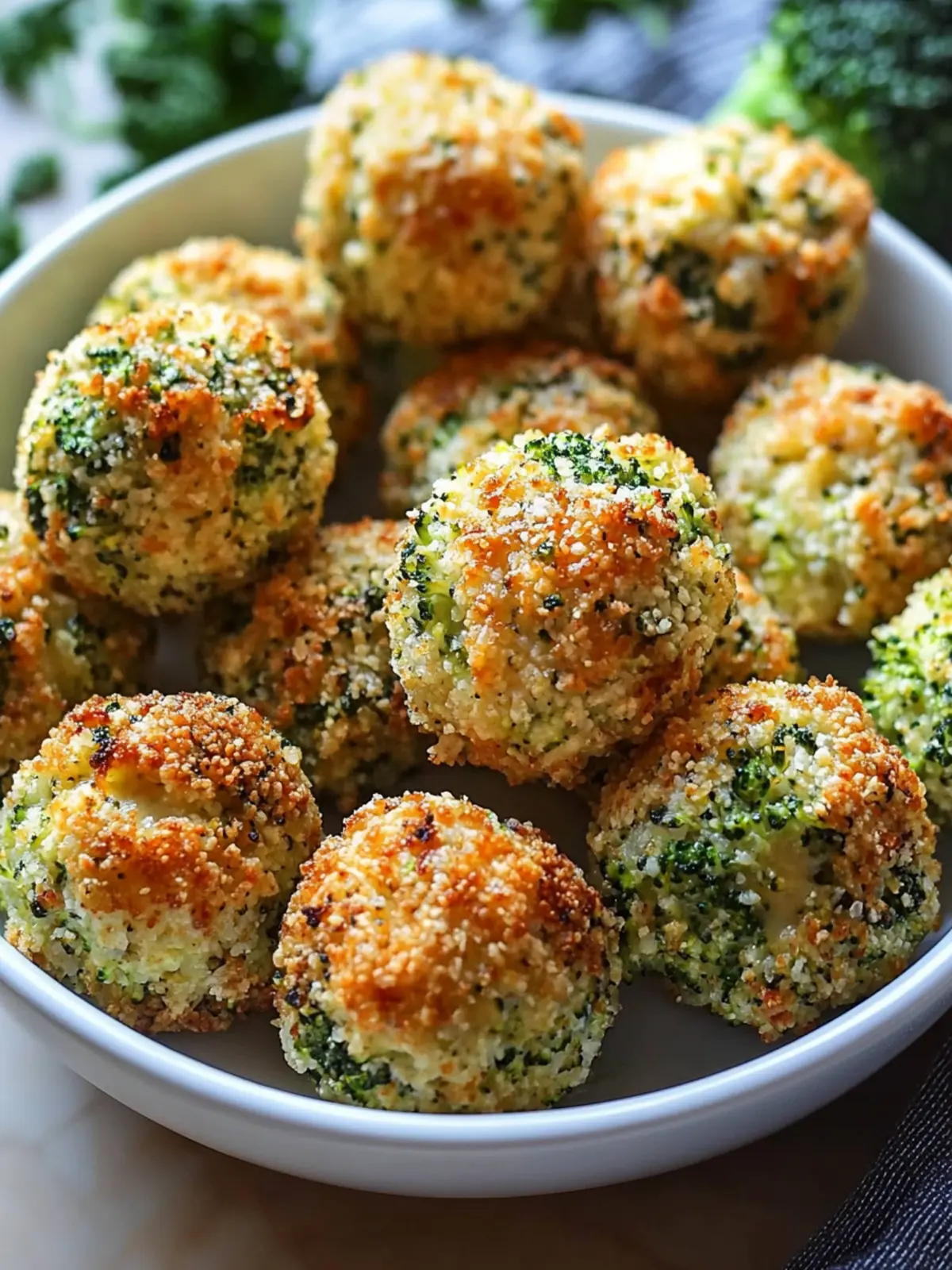 Crispy Baked Broccoli Cheese Balls Everyone Will Love 3 Crispy Baked Broccoli Cheese Balls