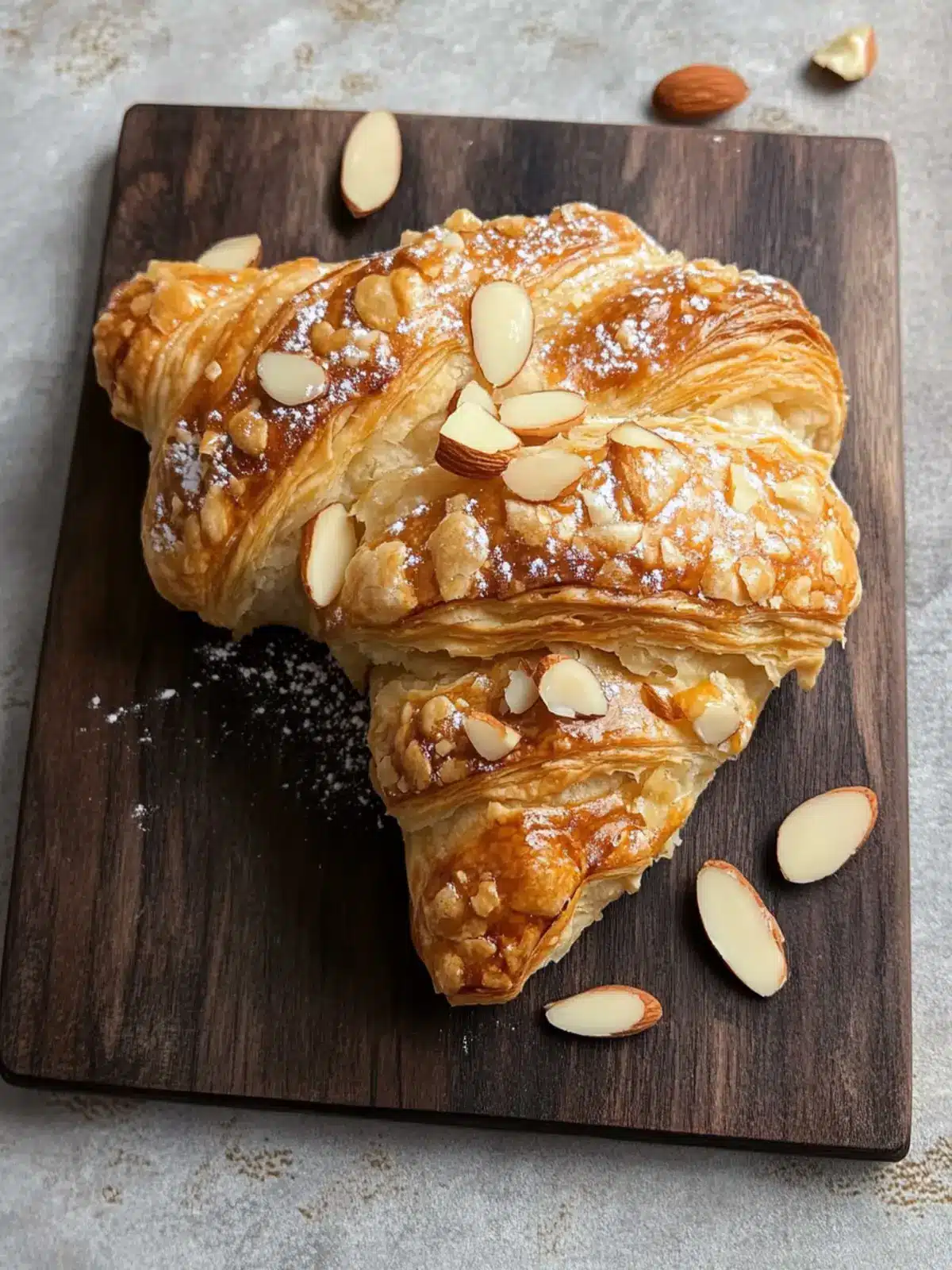 Almond Bear Claw with Puff Pastry