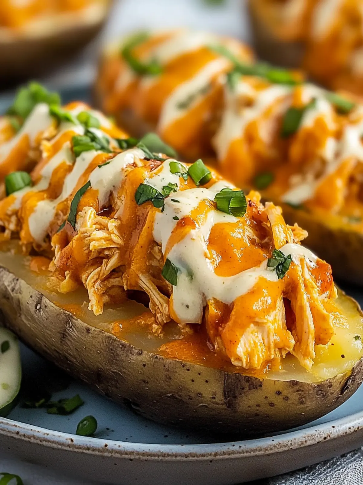 Irresistible Creamy Buffalo Chicken Stuffed Potatoes to Love 4 Creamy Buffalo Chicken Stuffed Potatoes