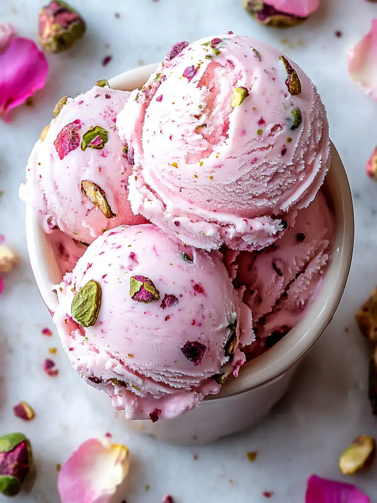 Rose Pistachio Ice Cream