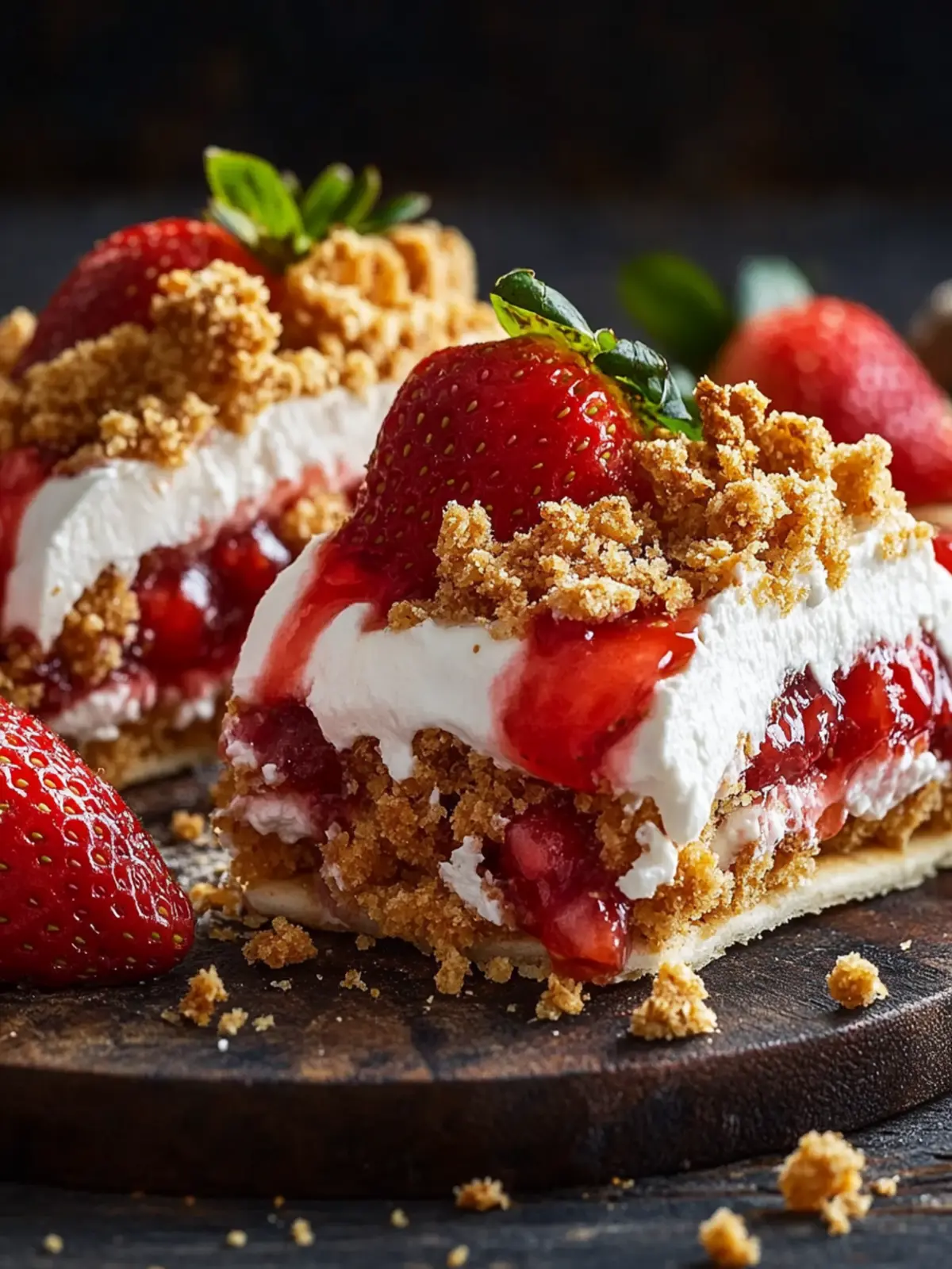 Strawberry Crunch Cheesecake Tacos