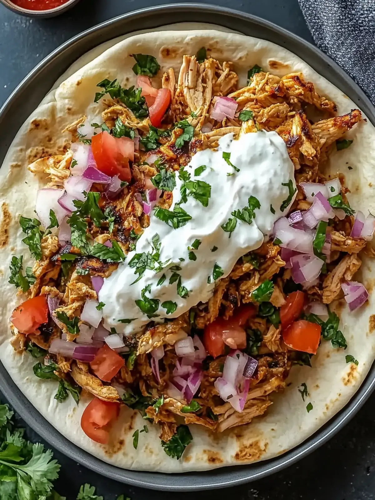 Slow Cooker Chicken Shawarma