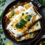 Smothered Green Chili Burritos