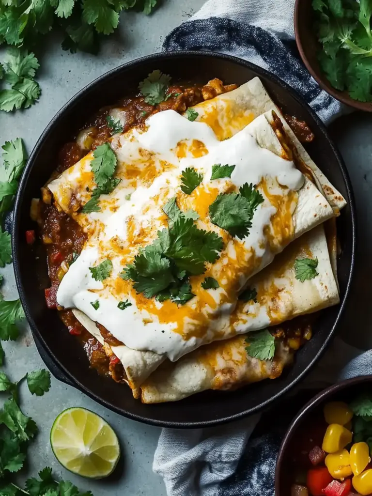 Smothered Green Chili Burritos