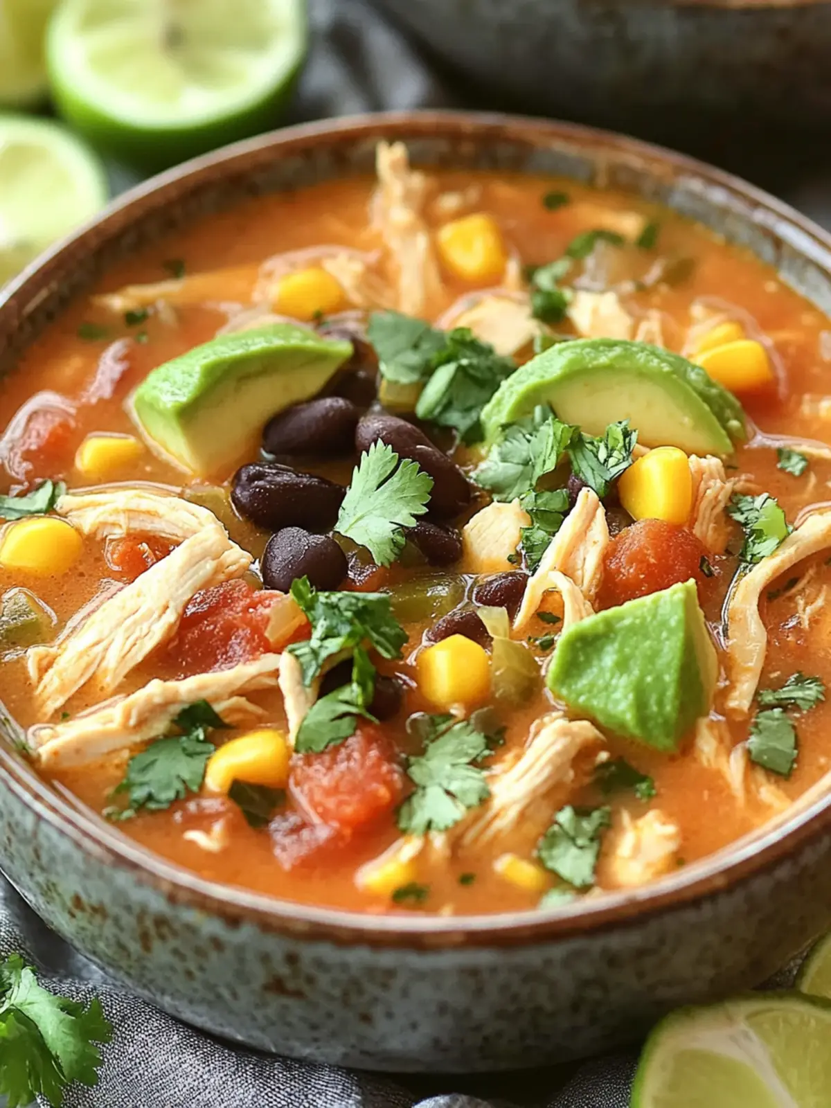 Crockpot Chicken Tortilla Soup