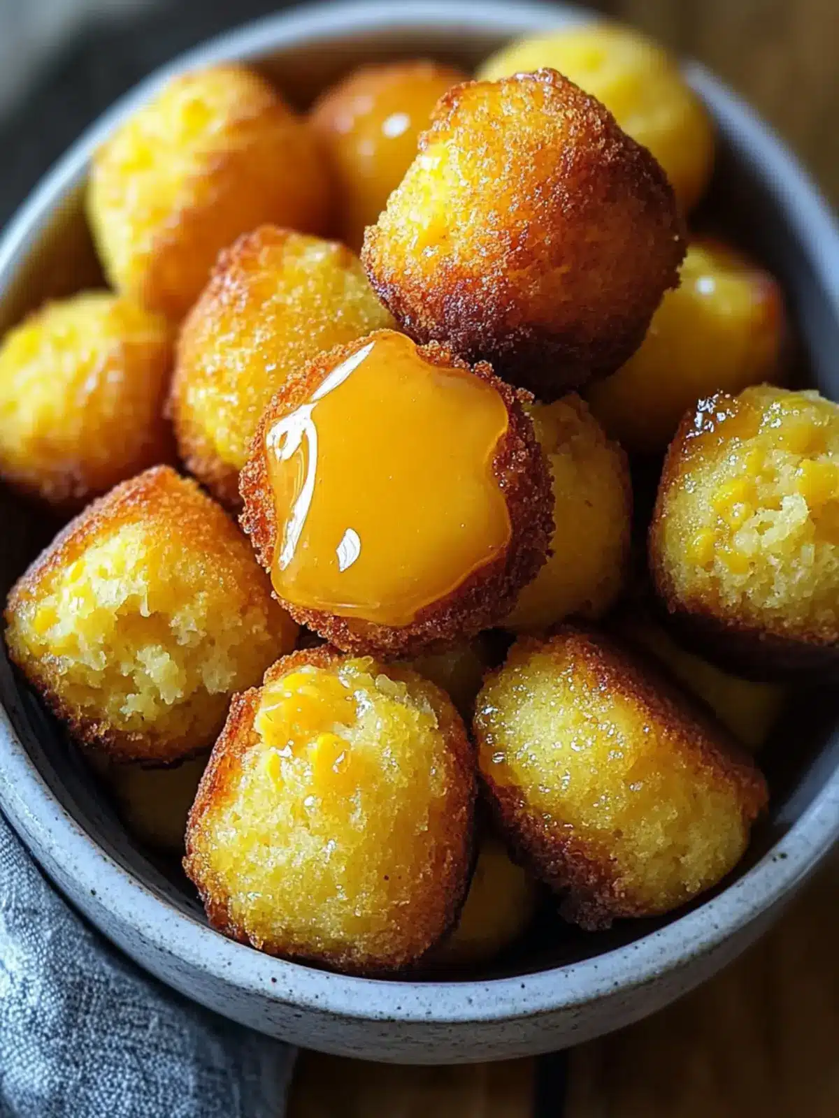 Southern-Style Honey Butter Cornbread Poppers