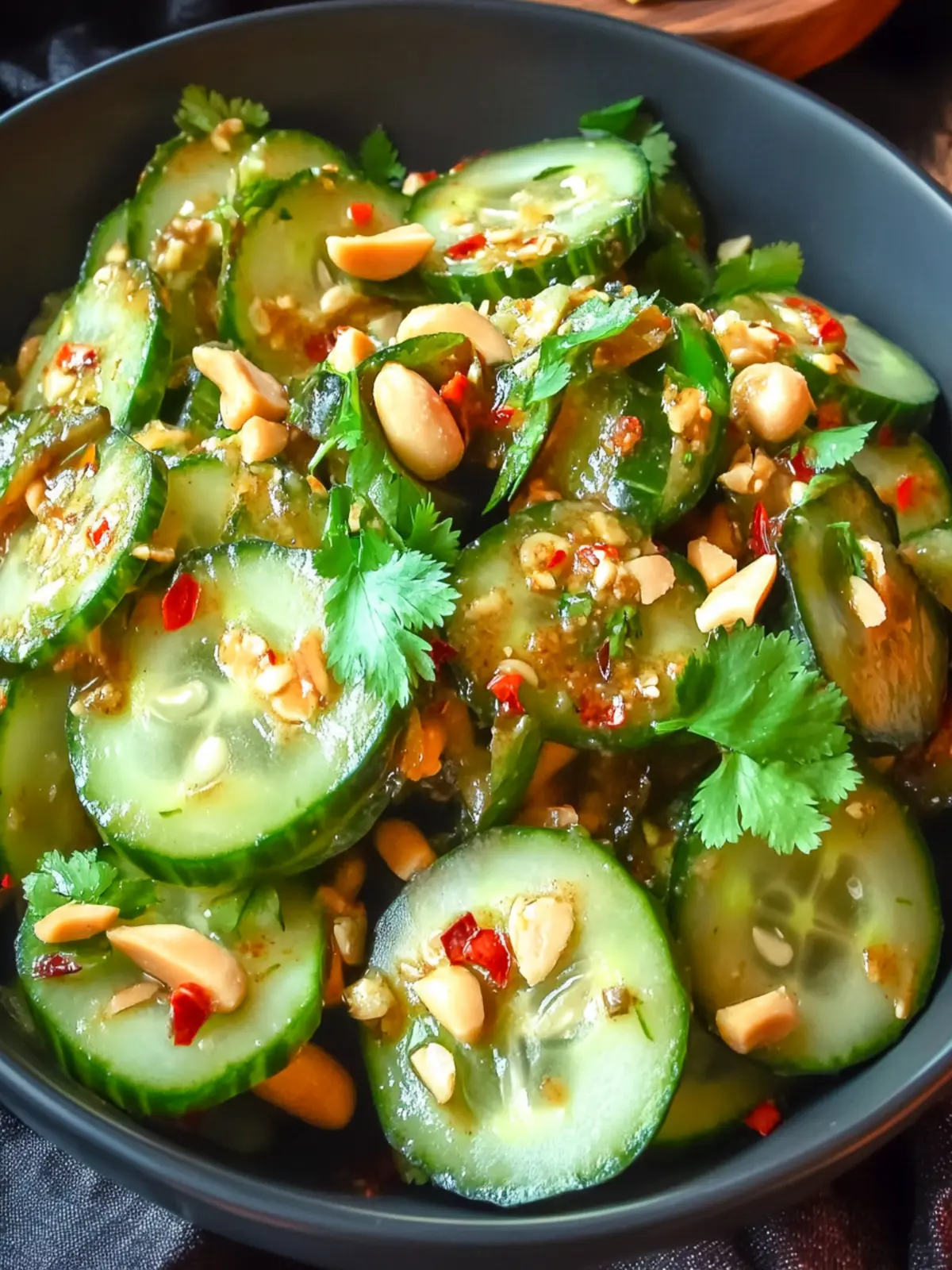 Gluten-Free Spicy Peanut Cucumber Salad