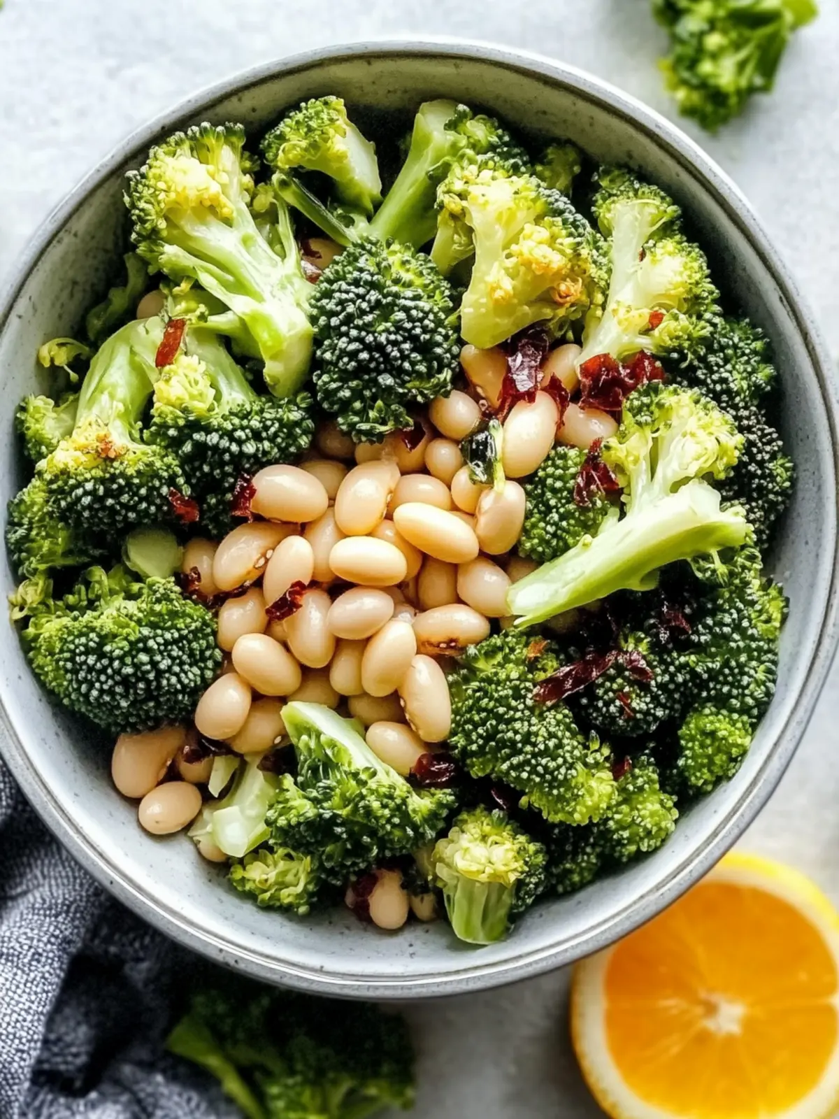 Roasted Broccoli and White Beans