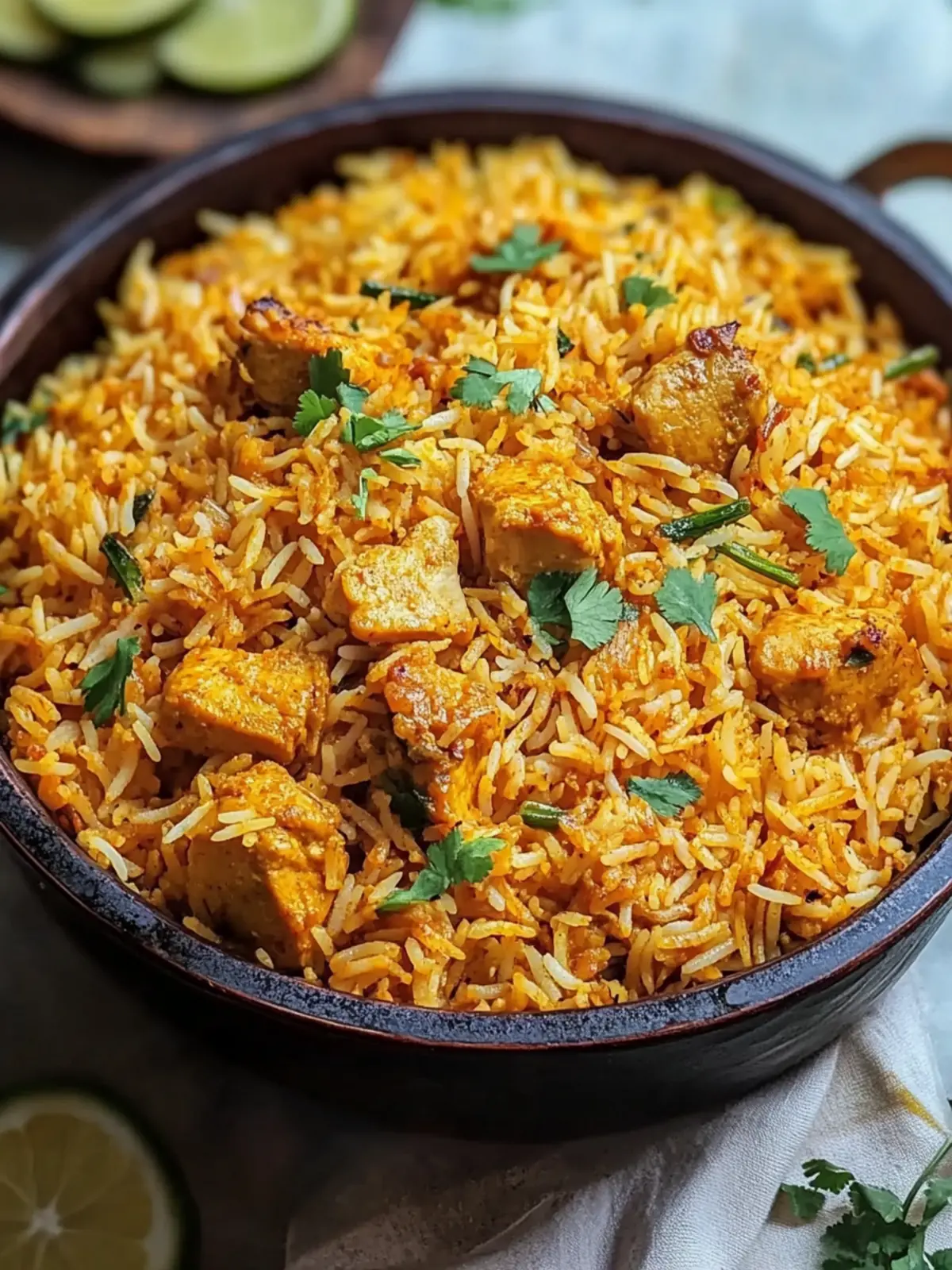 Rich Butter Chicken Biryani