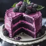 Decadent Blackberry Velvet Cake
