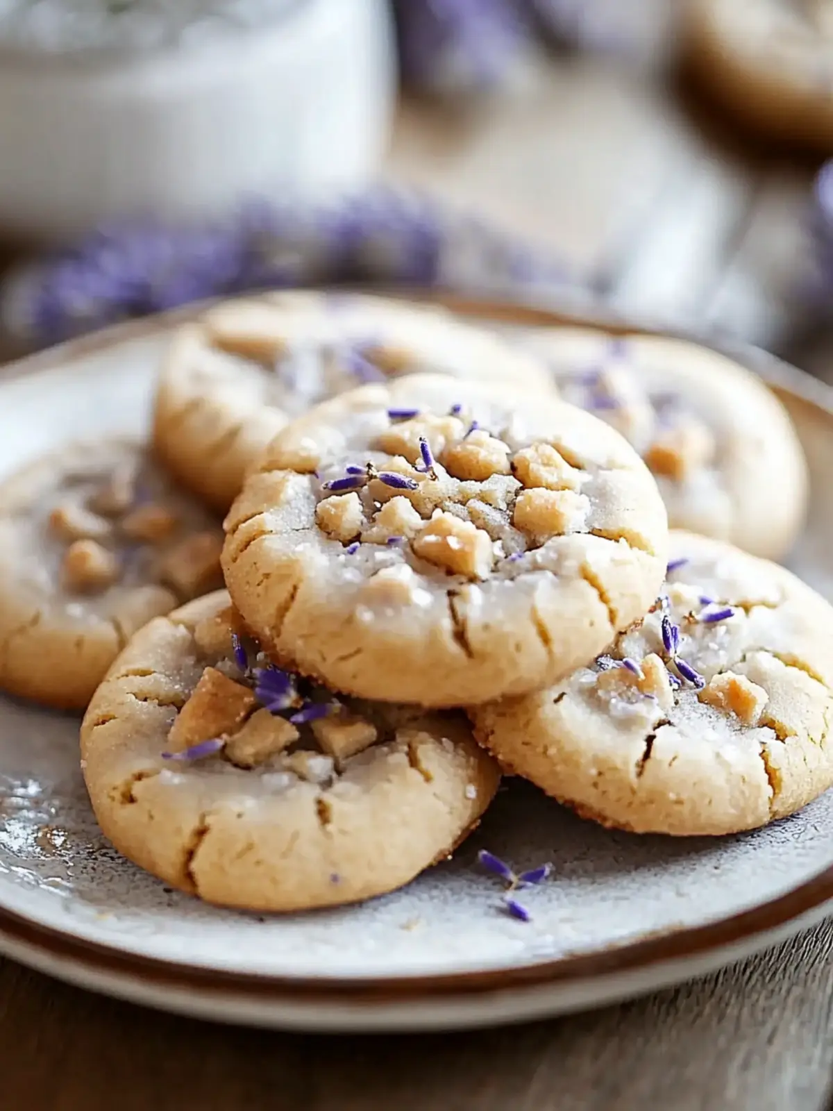 Lavender Honey Crunch Cookies for Sweet Floral Bliss 2 Lavender Honey Crunch Cookies