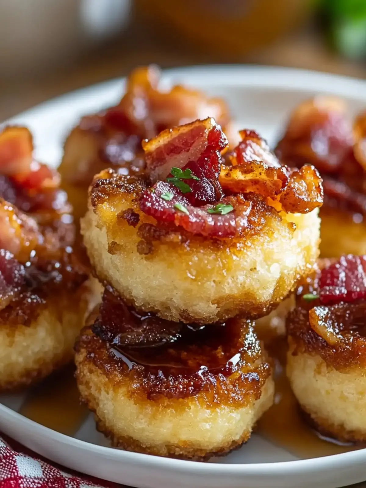 Maple Bacon Pancake Bites