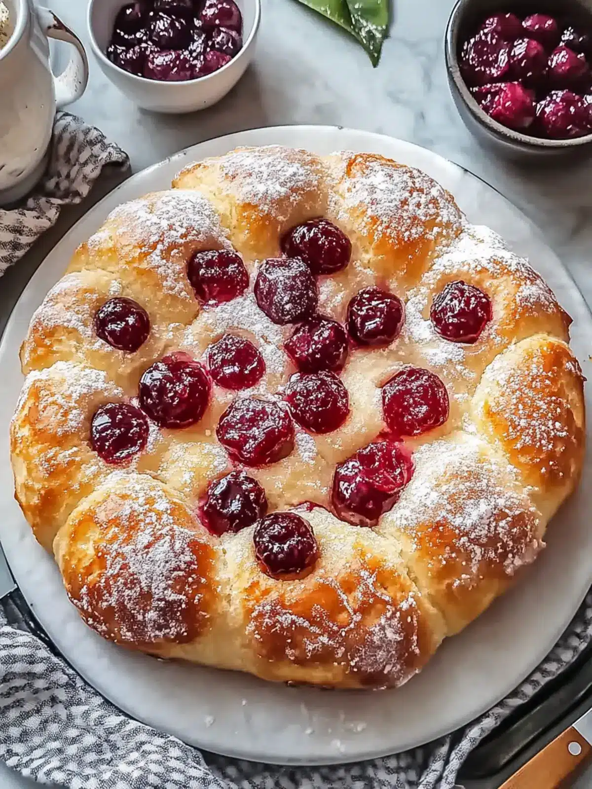 Homemade Jam Donut Focaccia: Sweet Bliss for Brunch Lovers