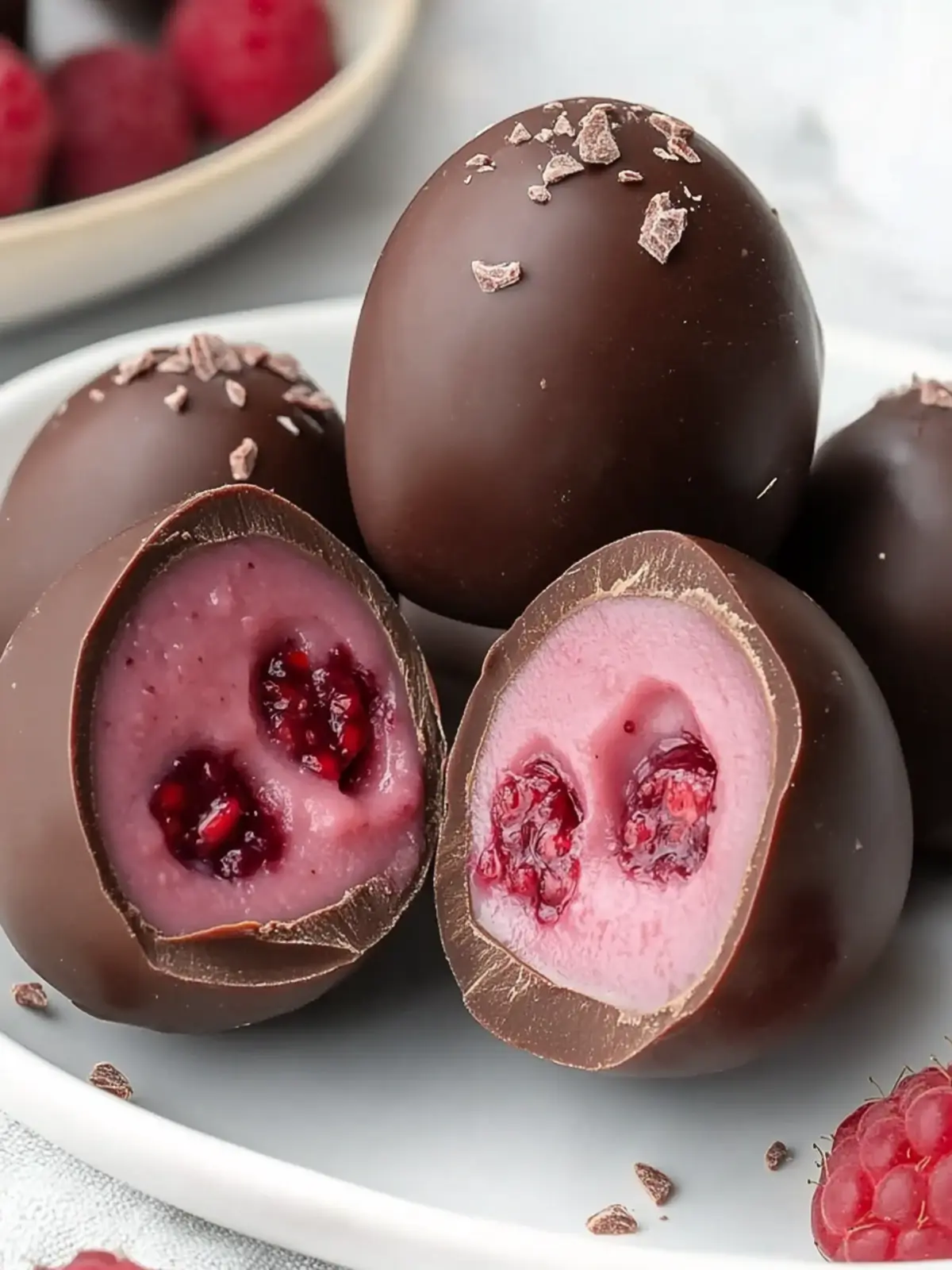 Chocolate Raspberry Eggs Recipe
