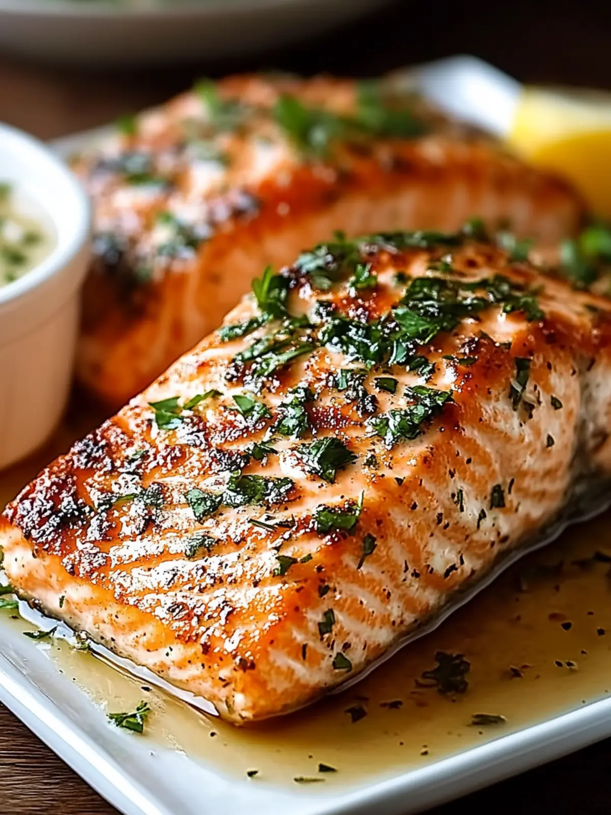 Texas Roadhouse Style Baked Salmon