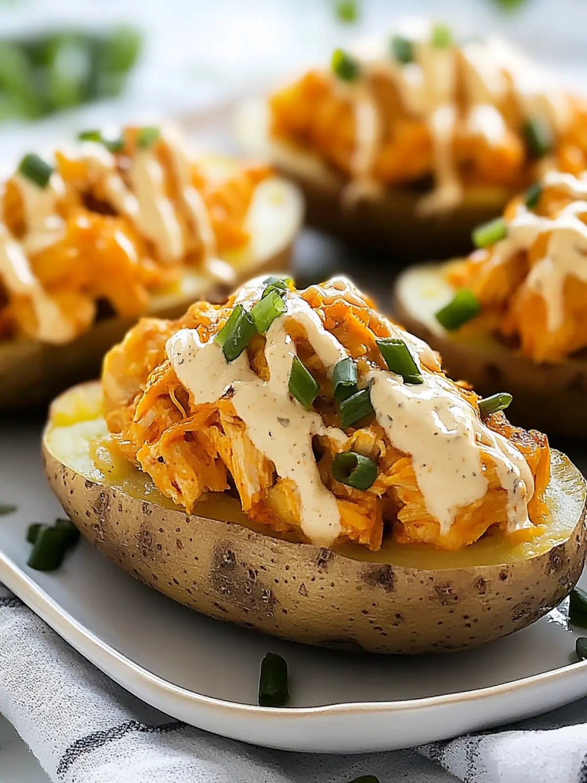 Irresistible Creamy Buffalo Chicken Stuffed Potatoes to Love 2 Creamy Buffalo Chicken Stuffed Potatoes