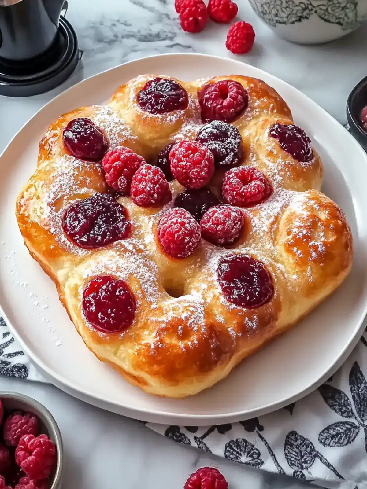 Homemade Jam Donut Focaccia: Sweet Bliss for Brunch Lovers