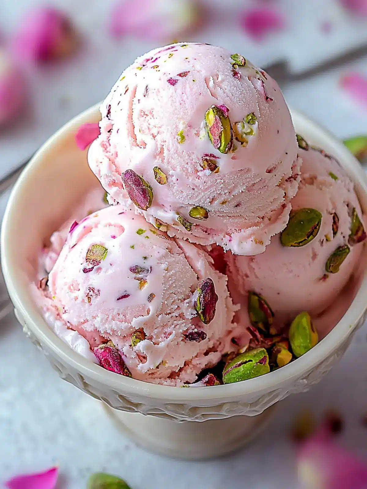 Rose Pistachio Ice Cream