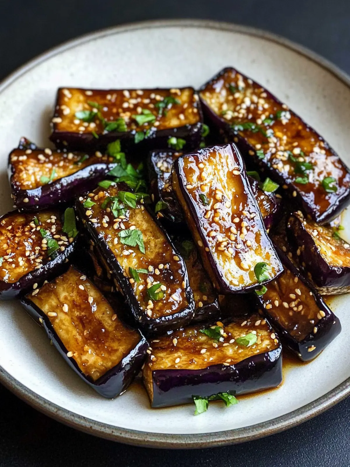 Miso Glazed Eggplant