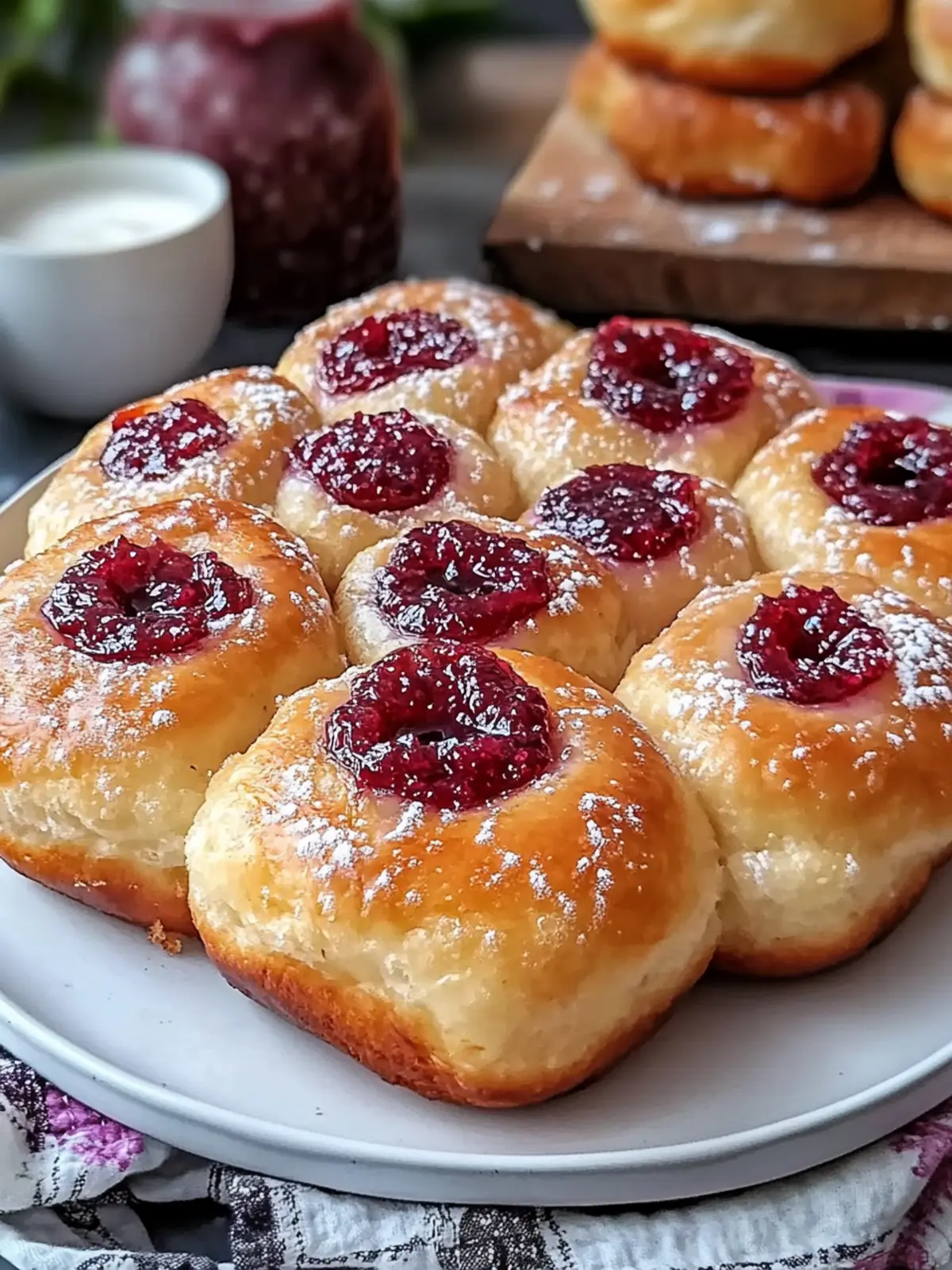 Homemade Jam Donut Focaccia: Sweet Bliss for Brunch Lovers