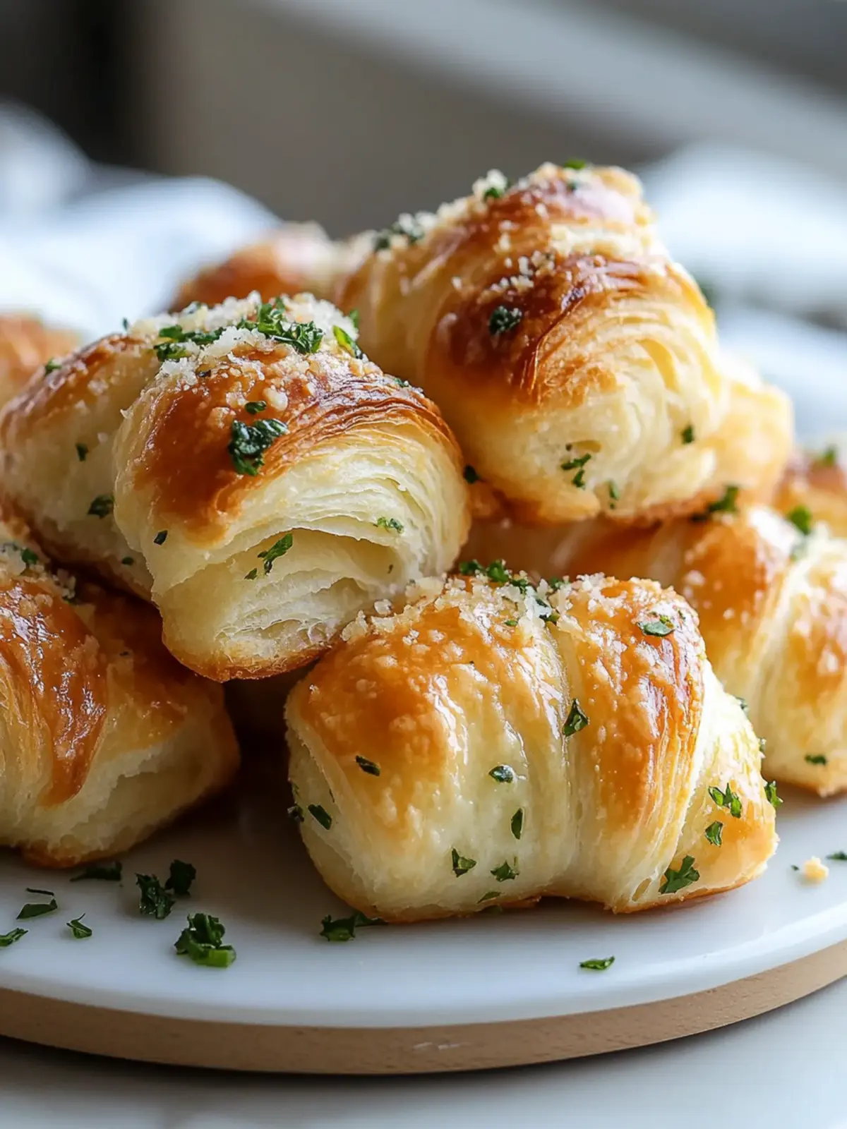 Parmesan and Herb Crescent Roll Bites