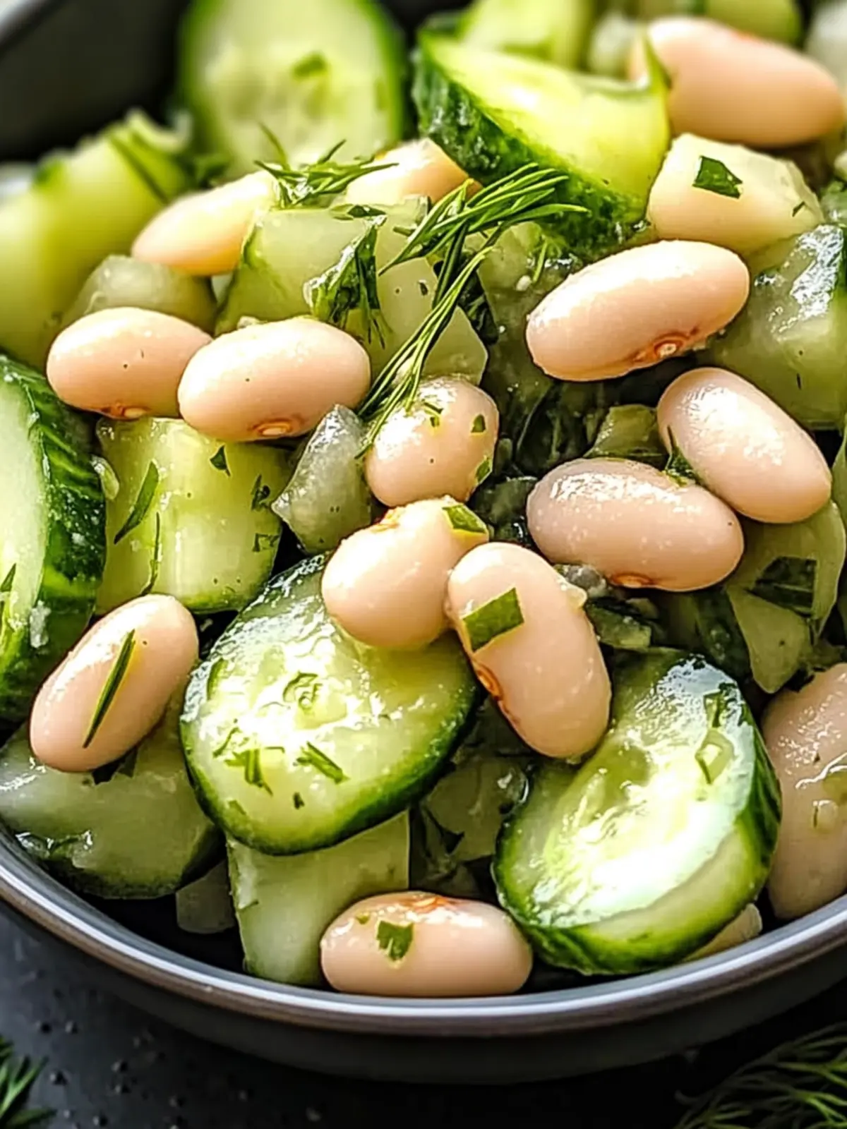 Dilly White Bean Cucumber Salad