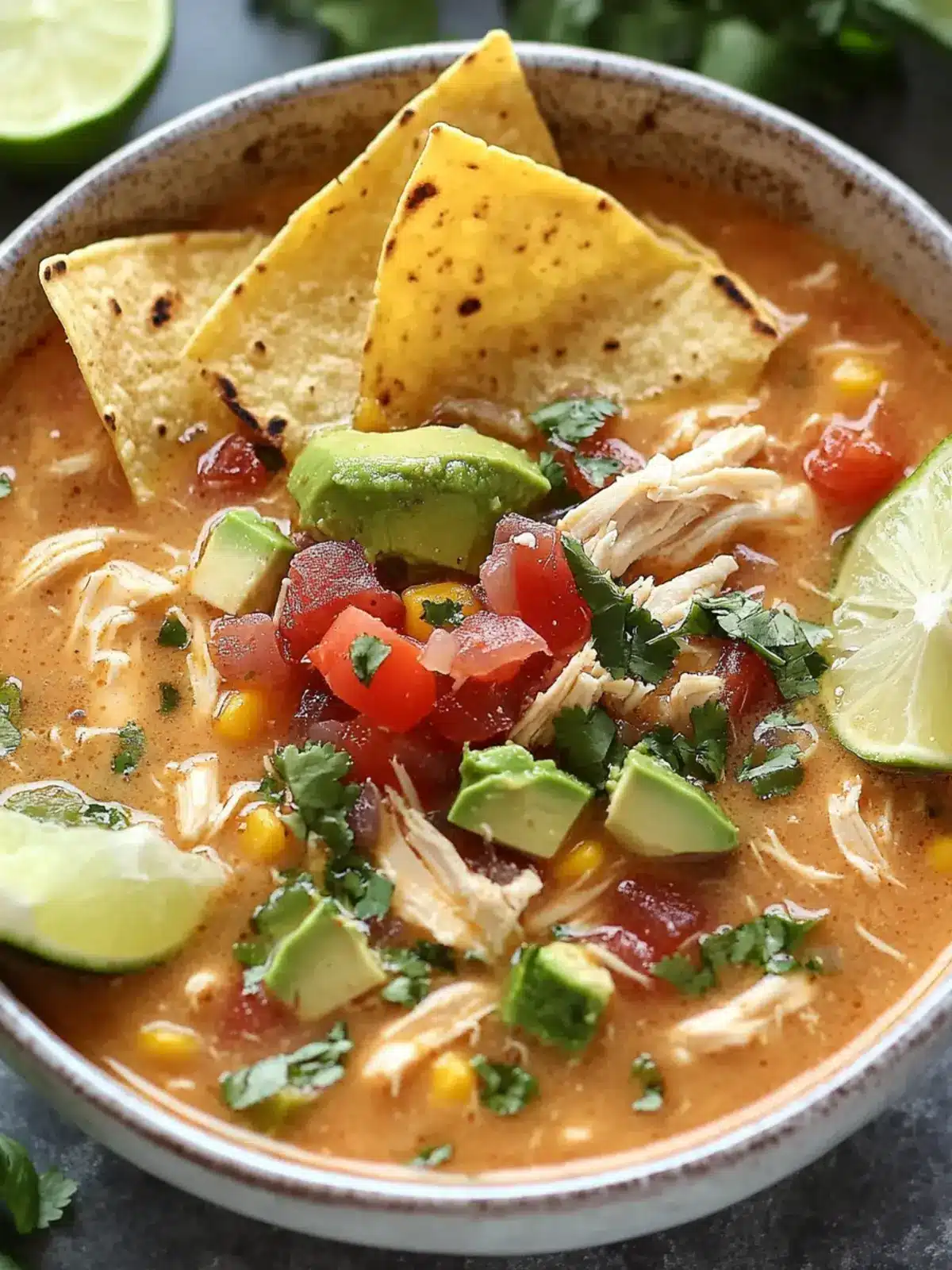 Crockpot Chicken Tortilla Soup