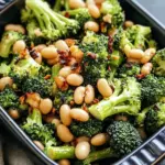 Roasted Broccoli and White Beans
